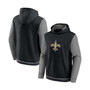 Men's Black, Gray New Orleans Saints Block Party Pullover Hoodie
