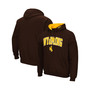 Men's Brown Wyoming Cowboys Arch and Logo Pullover Hoodie