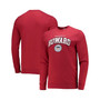 Men's Red Howard Bison Classic Arch Pullover Sweatshirt