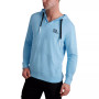 Men's French Terry Hoodie with Rubberized Logo