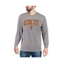 Men's Heather Gray Arizona State Sun Devils Arch Logo Crew Neck Sweatshirt