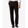 Men's Big & Tall Easy Classic Pleated Fit Khaki Stretch Pants