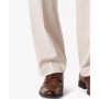 Men's Big & Tall Easy Classic Pleated Fit Khaki Stretch Pants