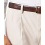 Men's Big & Tall Easy Classic Pleated Fit Khaki Stretch Pants