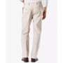 Men's Big & Tall Easy Classic Pleated Fit Khaki Stretch Pants