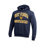 Men's Navy West Virginia Mountaineers High Motor Pullover Hoodie