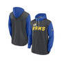 Men's Heathered Charcoal, Royal Los Angeles Rams Surrey Legacy Pullover Hoodie