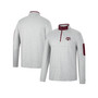 Men's Heathered Gray, Maroon Texas A&M Aggies Country Club Windshirt Quarter-Zip Jacket