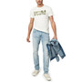 Men's Slim Ash Crinkled Stretch Denim Jeans