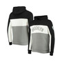 Men's Black, White Brooklyn Nets Wordmark Colorblock Fleece Pullover Hoodie