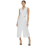 Women's Sleeveless Wrap-Front Jumpsuit