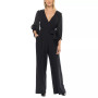 Women's Surplice-Neck Balloon-Sleeve Jumpsuit