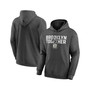 Men's Heathered Charcoal Brooklyn Nets Victory Earned Pullover Hoodie