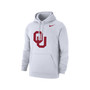 Men's White Oklahoma Sooners Logo Club Pullover Hoodie