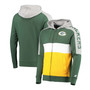 Men's Green, Gold-Tone Green Bay Packers Playoffs Color Block Full-Zip Hoodie