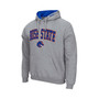 Men's Heathered Gray Boise State Broncos Arch Logo 3.0 Pullover Hoodie