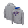 Men's Heathered Gray Boise State Broncos Arch Logo 3.0 Pullover Hoodie