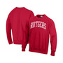 Men's Scarlet Rutgers Scarlet Knights Arch Reverse Weave Pullover Sweatshirt
