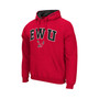 Men's Red Eastern Washington Eagles Arch and Logo Pullover Hoodie