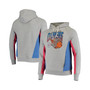 Men's Gray, Royal LA Clippers On Fire Tri-Blend Pullover Hoodie