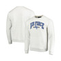 Men's Heathered Gray Air Force Falcons Upperclassman Pocket Pullover Sweatshirt