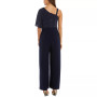 One-Shoulder Metallic Jumpsuit