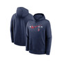 Men's Navy Boston Red Sox Big and Tall Over Arch Pullover Hoodie