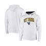 Men's White West Virginia Mountaineers Arch and Logo 3.0 Pullover Hoodie