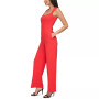 Women's Square-Neck Cutout-Back Jumpsuit