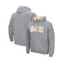 Men's Heathered Gray GA Tech Yellow Jackets Arch Logo 3.0 Pullover Hoodie