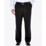 Men's Big & Tall Premium No Iron Khaki Classic Fit Flat Front Hidden Expandable Waistband Pants