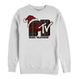 Men's MTV Plaid Christmas Crew Fleece Pullover