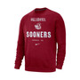Men's Crimson Oklahoma Sooners Vault Stack Club Fleece Pullover Sweatshirt