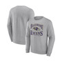 Men's Branded Heathered Charcoal Baltimore Ravens Playability Pullover Sweatshirt