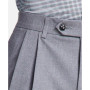 Men's Pleated Solid Classic Fit Pants