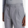 Men's Pleated Solid Classic Fit Pants
