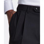 Men's Pleated Solid Classic Fit Pants