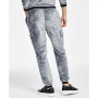 Men's Regular-Fit Ribbed Velour Cargo Joggers, Created for Macy's