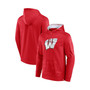 Men's Branded Red Wisconsin Badgers On The Ball Pullover Hoodie