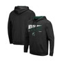 Men's Black Michigan State Spartans Slash Stack 2.0 Pullover Hoodie