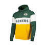 Men's Gold Green Bay Packers Colorblock Current Pullover Hoodie