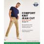 Men's Straight-Fit Comfort Knit Jean-Cut Pants