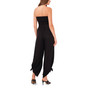 Women's Strapless Smock Bodice Slit Jumpsuit