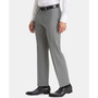 Men's UltraFlex Classic-Fit Light Grey Sharkskin Wool Pants