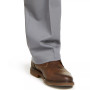 Men's Big & Tall Signature Lux Cotton Classic Fit Pleated Creased Stretch Khaki Pants