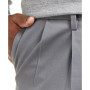 Men's Big & Tall Signature Lux Cotton Classic Fit Pleated Creased Stretch Khaki Pants