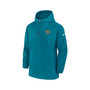 Men's Teal Jacksonville Jaguars Sideline Quarter-Zip Hoodie