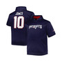 Men's Mac Jones Navy New England Patriots Big and Tall Short Sleeve Pullover Hoodie
