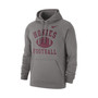 Men's Heathered Gray Virginia Tech Hokies Football Club Pullover Hoodie