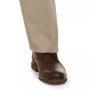 Men's Big & Tall Signature Lux Cotton Classic Fit Creased Stretch Khaki Pants